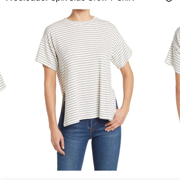 ⚠️ Lowest Price ⚠️ Raw Hem, Side Split Tee - Picture 2 of 7